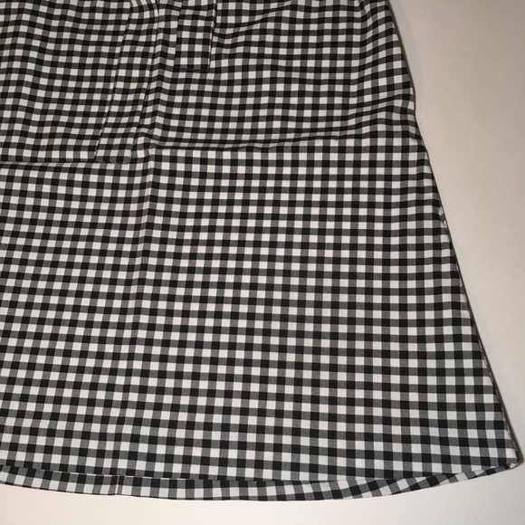 NWT Cynthia Rowley Gingham Tie-Waist Pockets Skirt - Picture 6 of 8